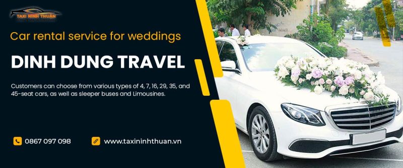 Car rental service for weddings