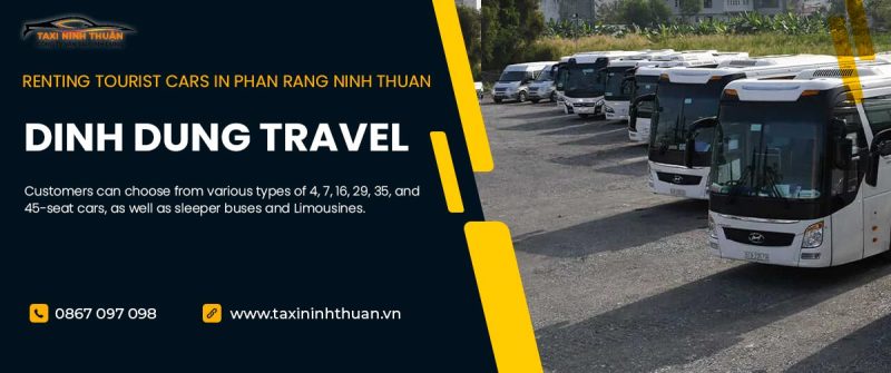 Price list for renting tourist cars in Phan Rang Ninh Thuan